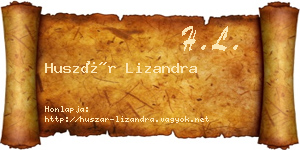 Huszár Lizandra névjegykártya